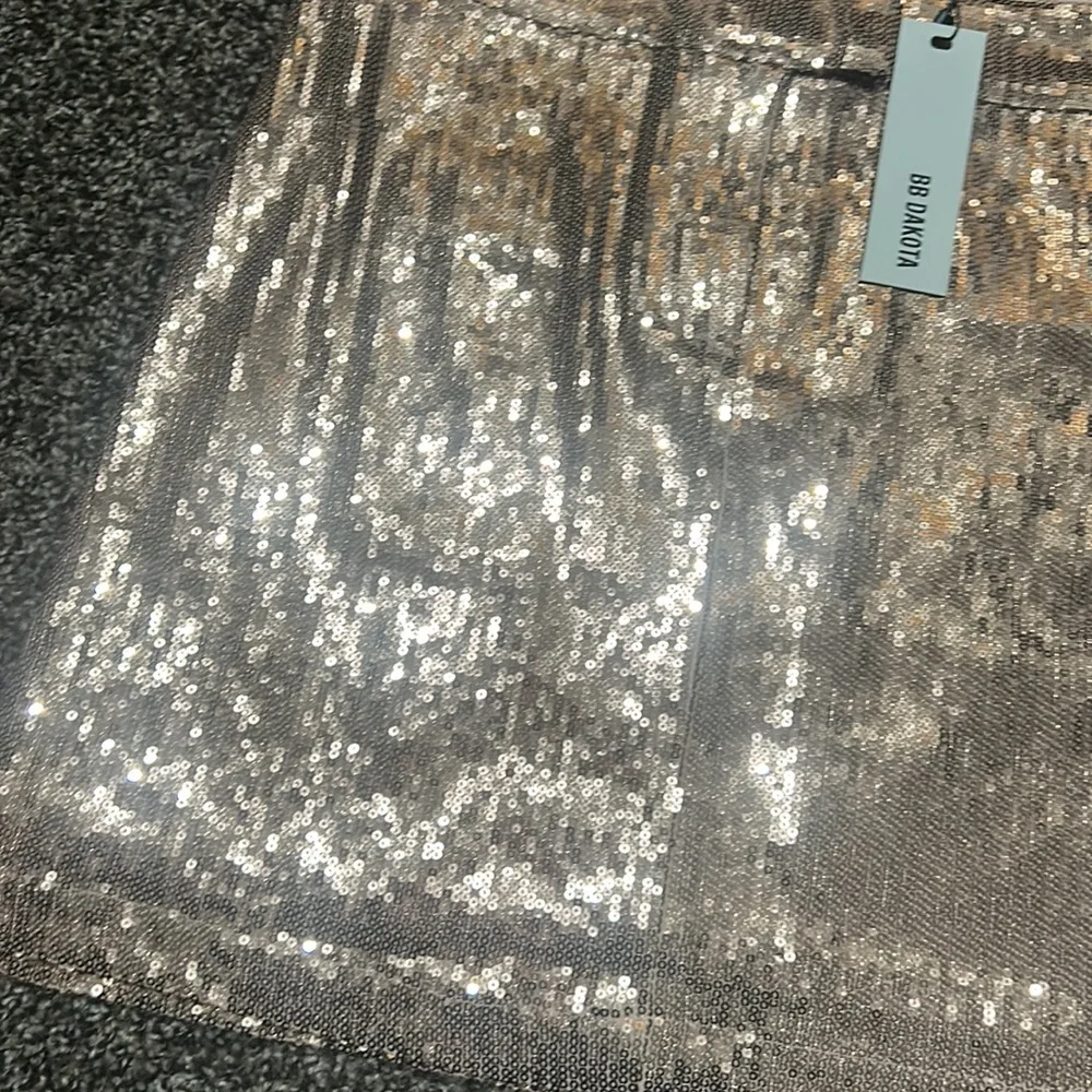 NWT BB Dakota Rose Gold Sequin Skirt 6